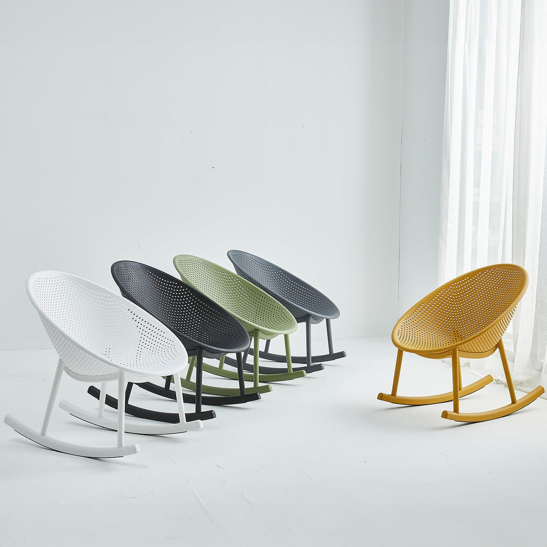 Contemporary Plastic Rocking Chair 1 Seater Sofa EUROPA