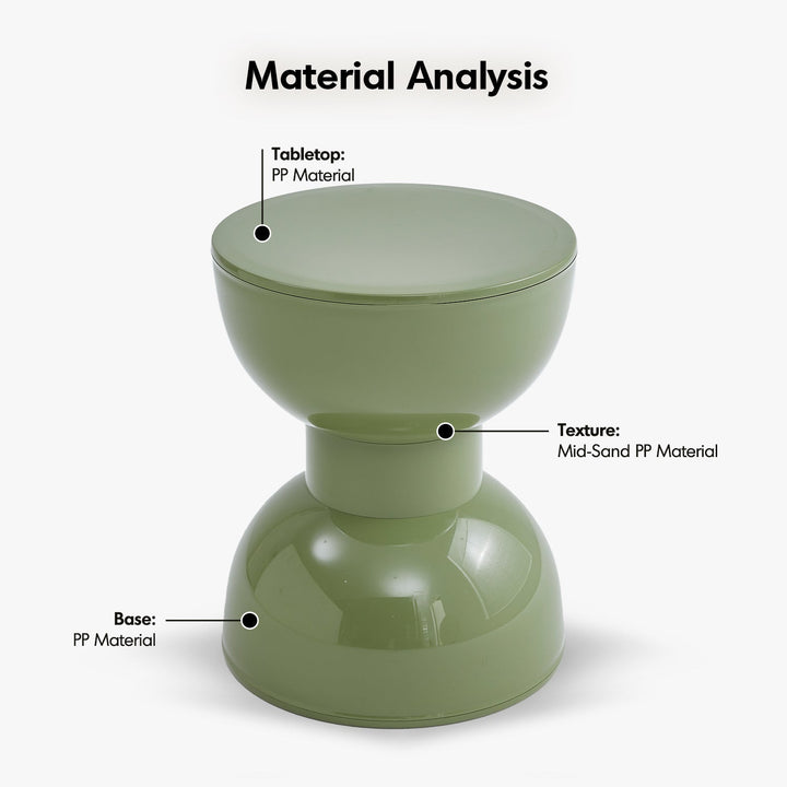 Contemporary Plastic Side Table ROLLER