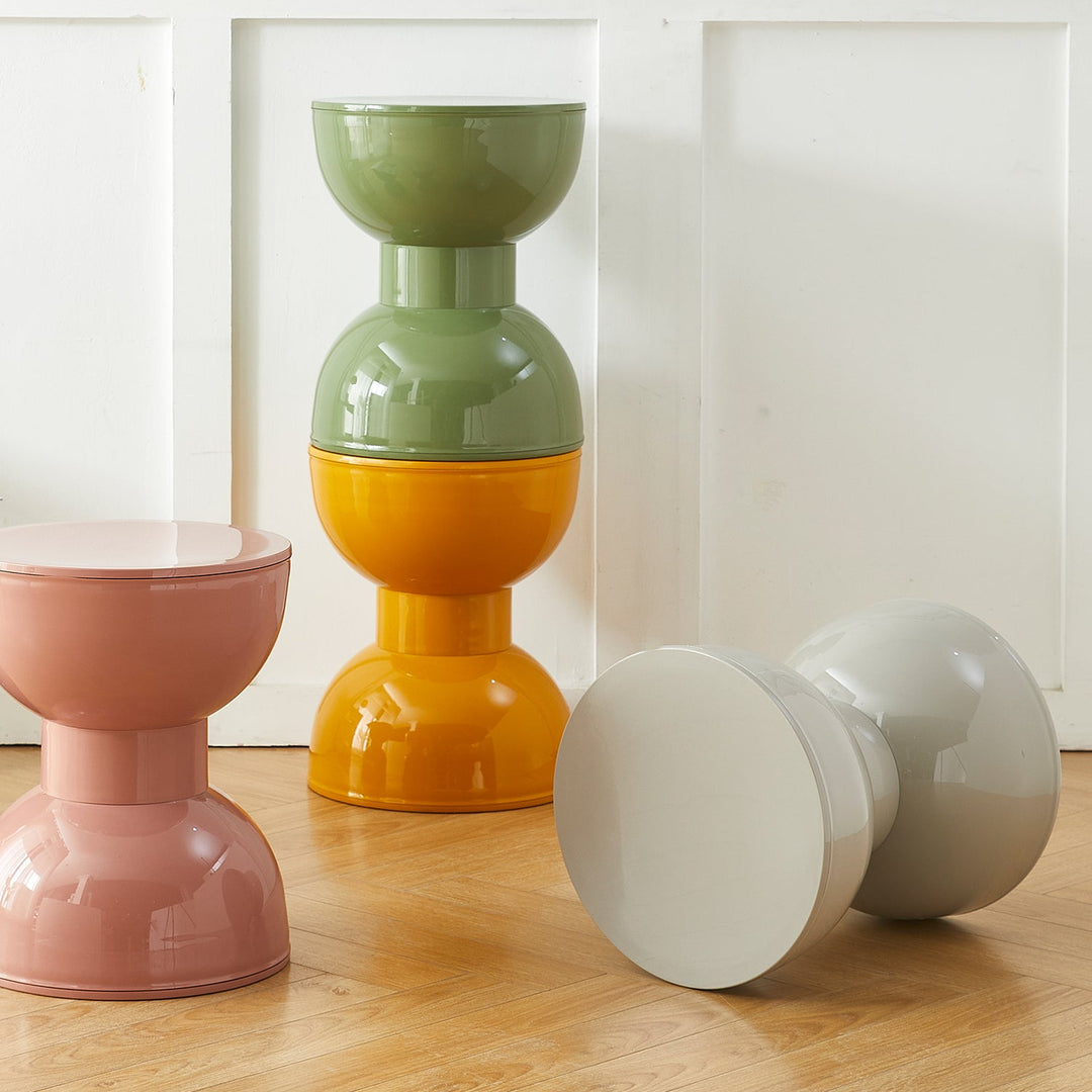 Contemporary Plastic Side Table ROLLER