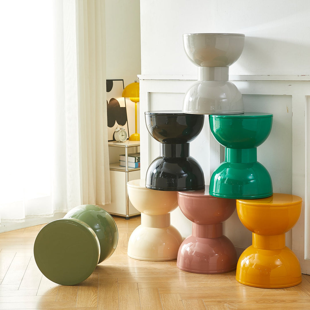 Contemporary Plastic Side Table ROLLER