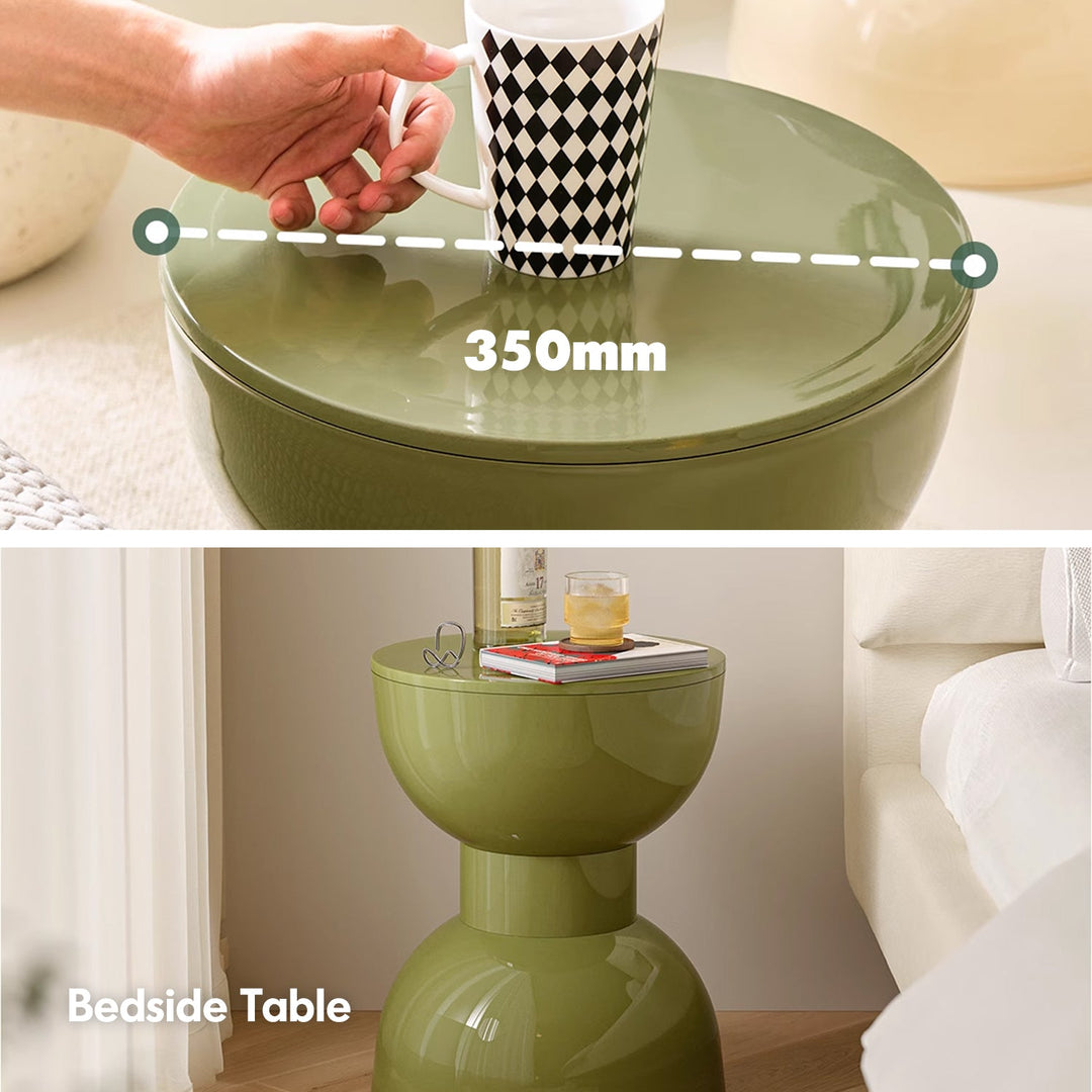 Contemporary Plastic Side Table ROLLER