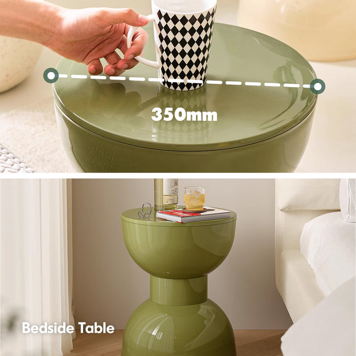 Contemporary Plastic Side Table ROLLER