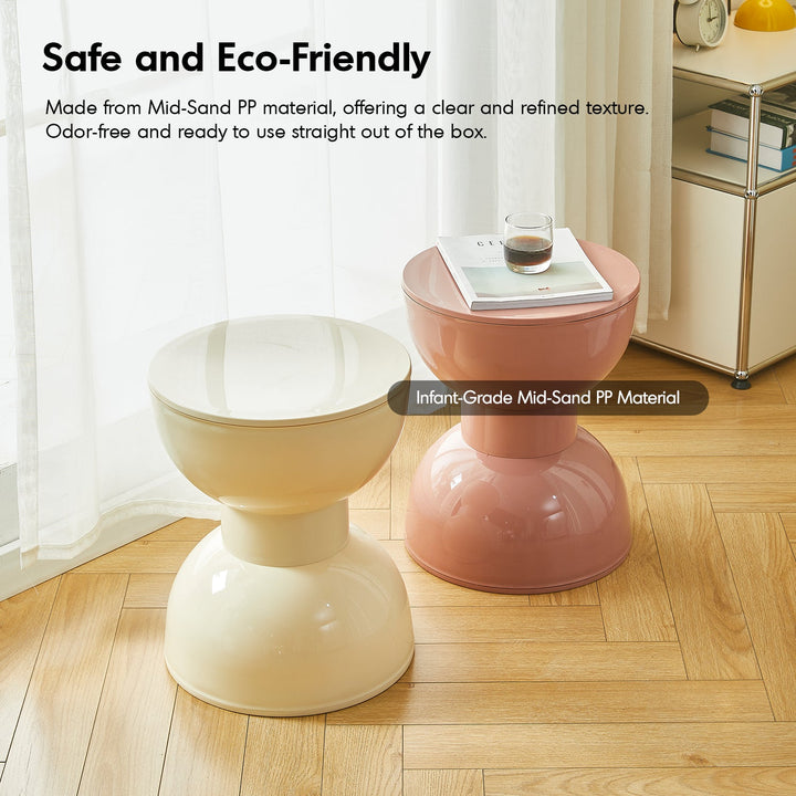 Contemporary Plastic Side Table ROLLER