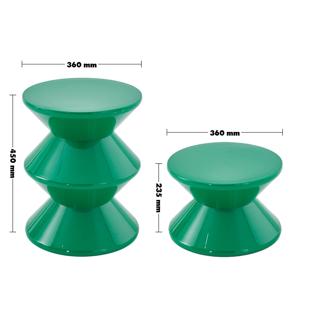 Contemporary Plastic Side Table ZEST