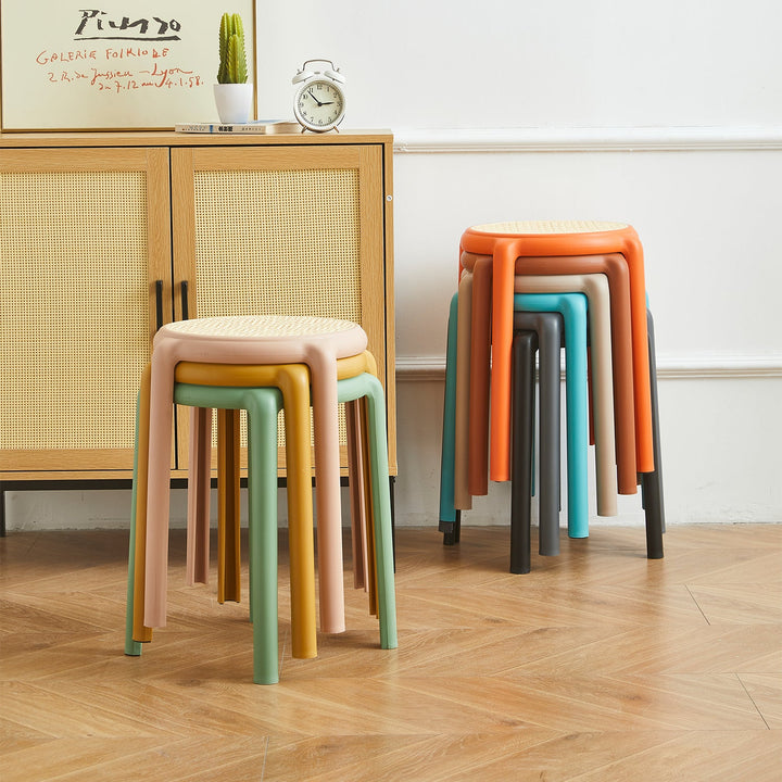 Scandinavian Plastic Stackable Dining Stool CESCA