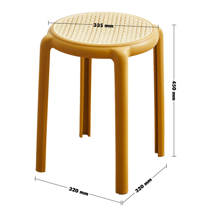 Scandinavian Plastic Stackable Dining Stool CESCA