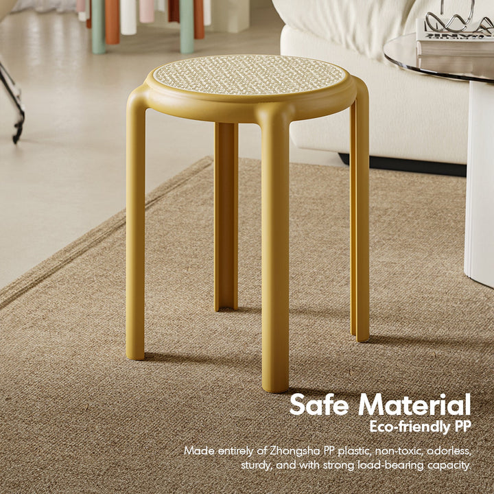 Scandinavian Plastic Stackable Dining Stool CESCA