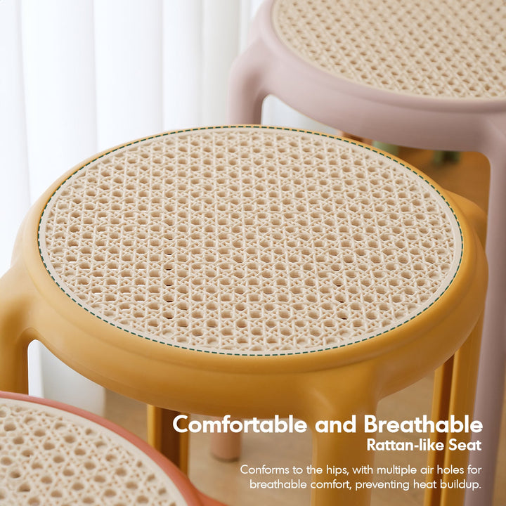 Scandinavian Plastic Stackable Dining Stool CESCA