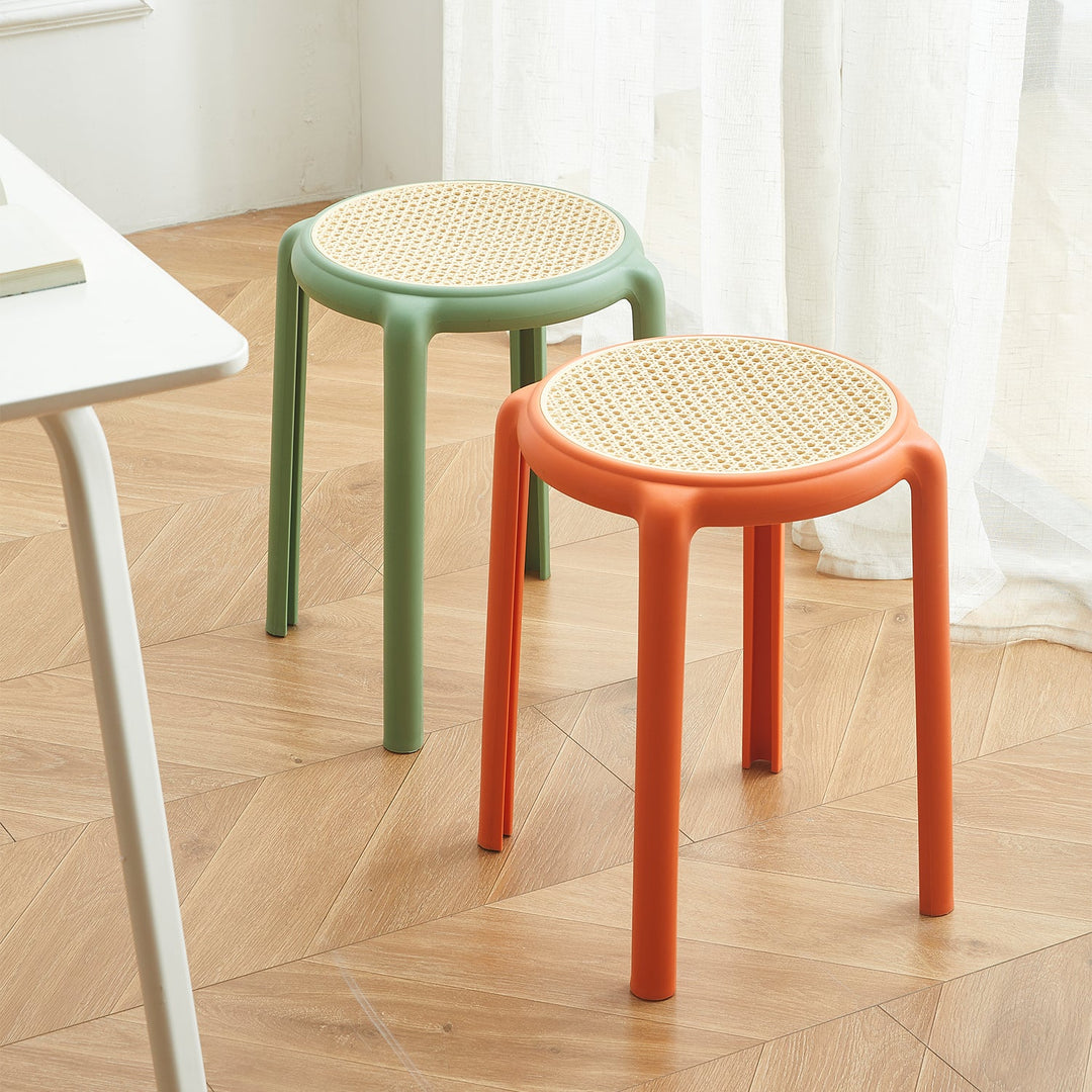 Scandinavian Plastic Stackable Dining Stool CESCA