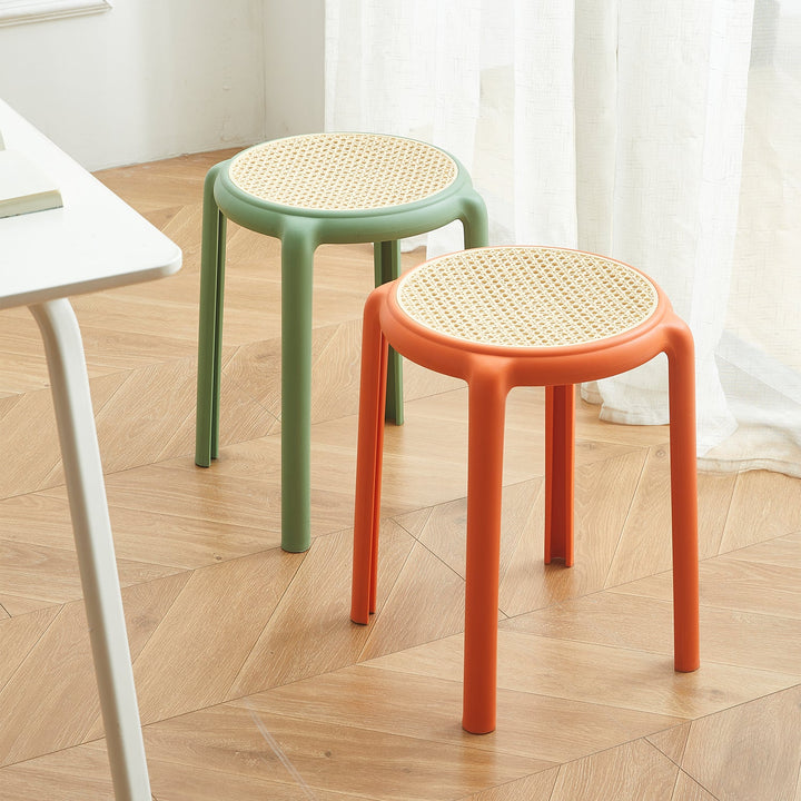 Scandinavian Plastic Stackable Dining Stool CESCA