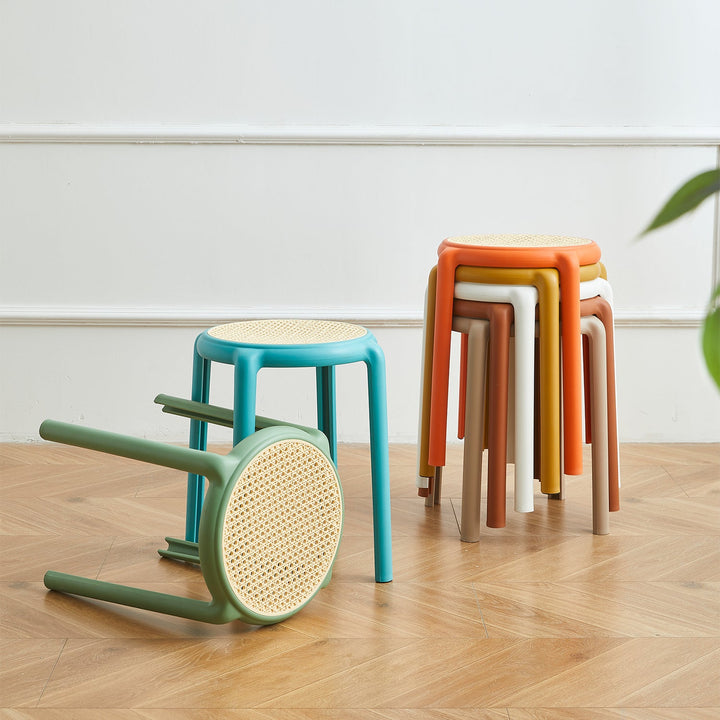 Scandinavian Plastic Stackable Dining Stool CESCA