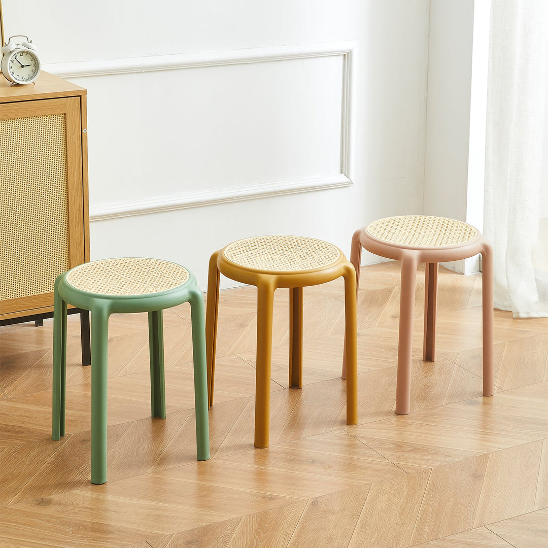 Scandinavian Plastic Stackable Dining Stool CESCA