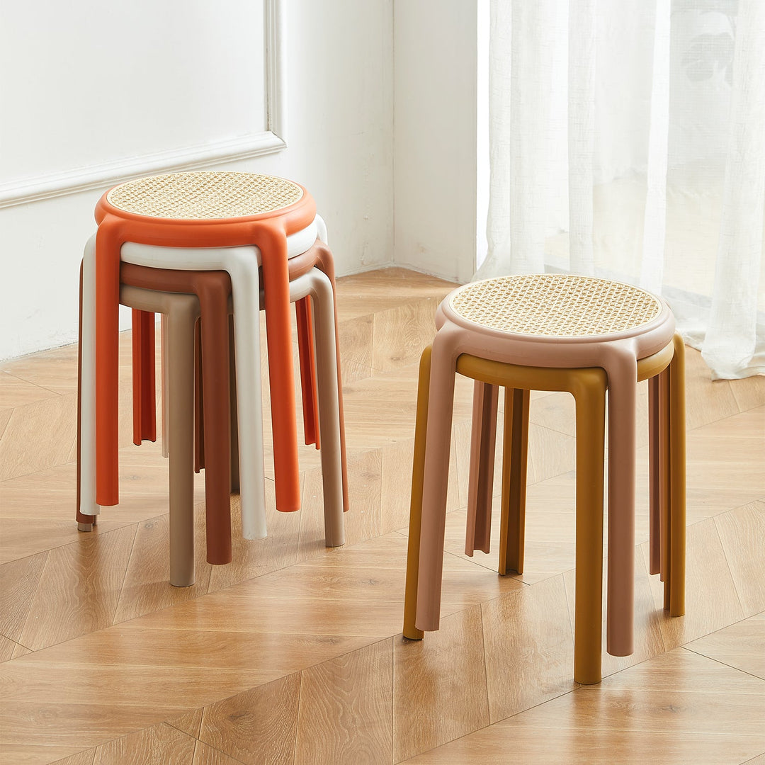 Scandinavian Plastic Stackable Dining Stool CESCA