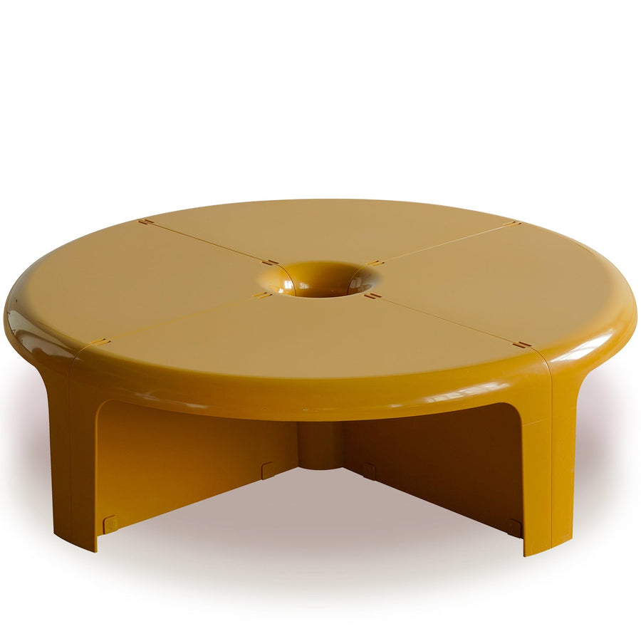 Contemporary abs transformable coffee table bobo in white background.