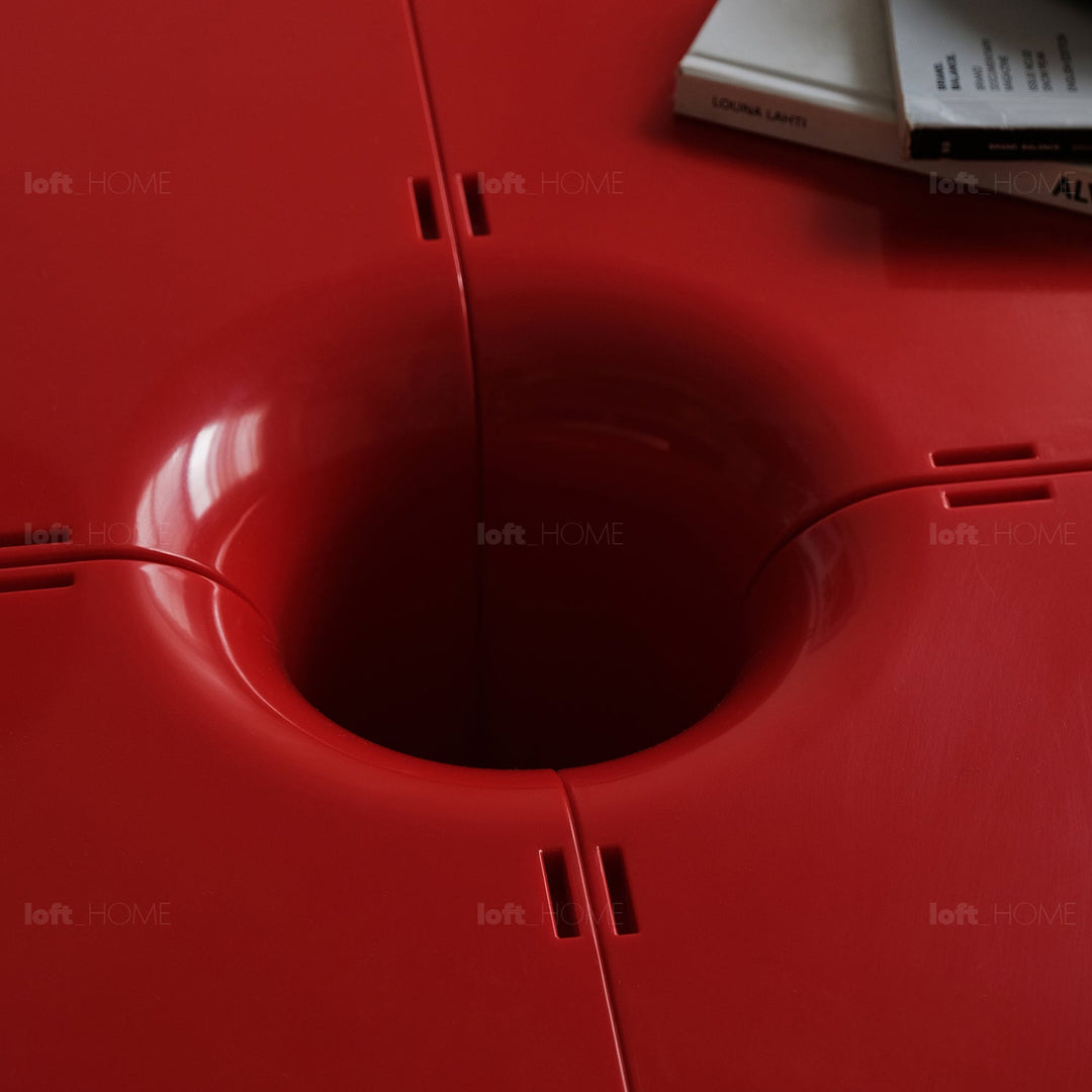Bauhausabs transformable coffee table bobo in white background.