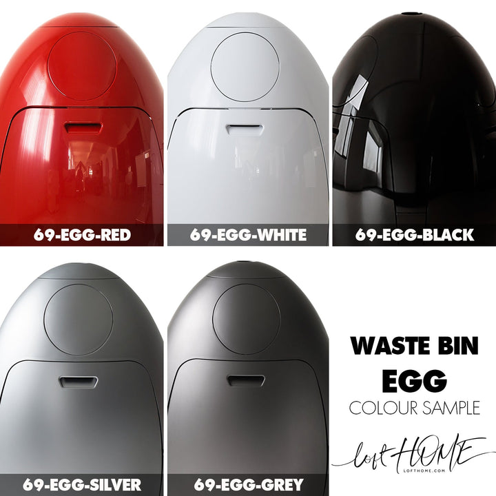 Bauhausabs waste bin egg color swatches.