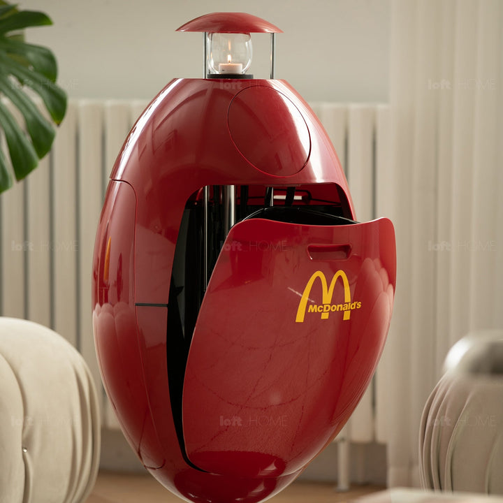 Bauhausabs waste bin egg in real life style.