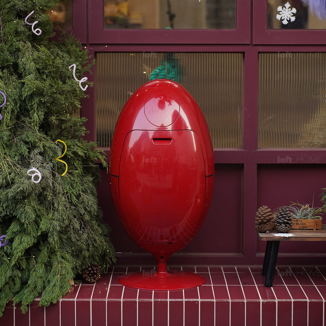 Contemporary abs waste bin egg environmental situation.