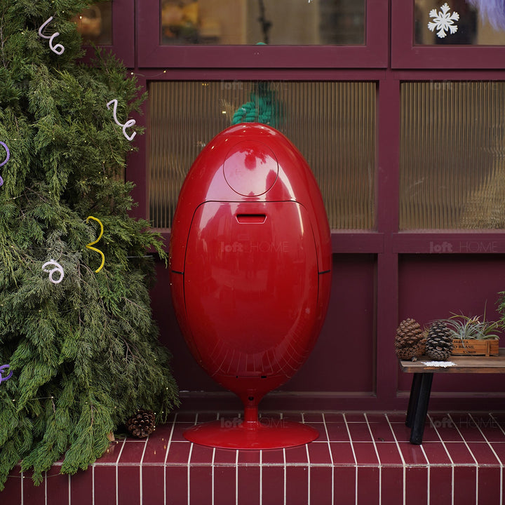 Contemporary abs waste bin egg environmental situation.