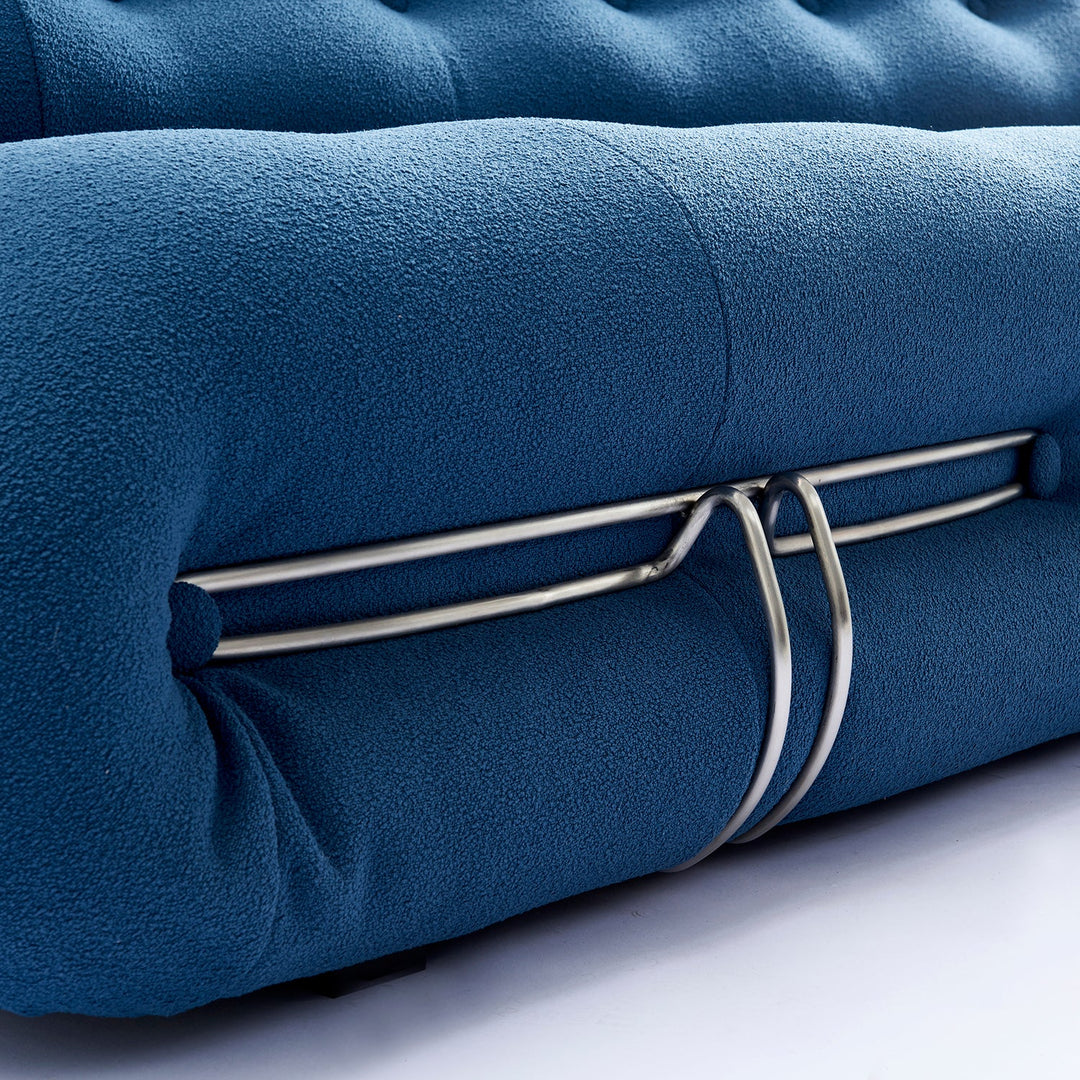 Contemporary Boucle Fabric 2 Seater Sofa SORIANA