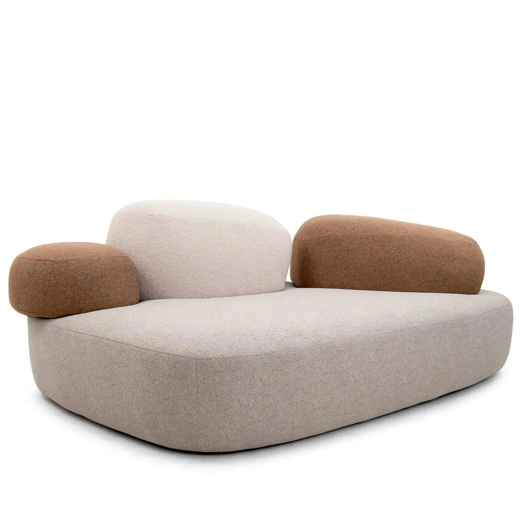 Contemporary Fabric 4 Seater Sofa PEBBLE