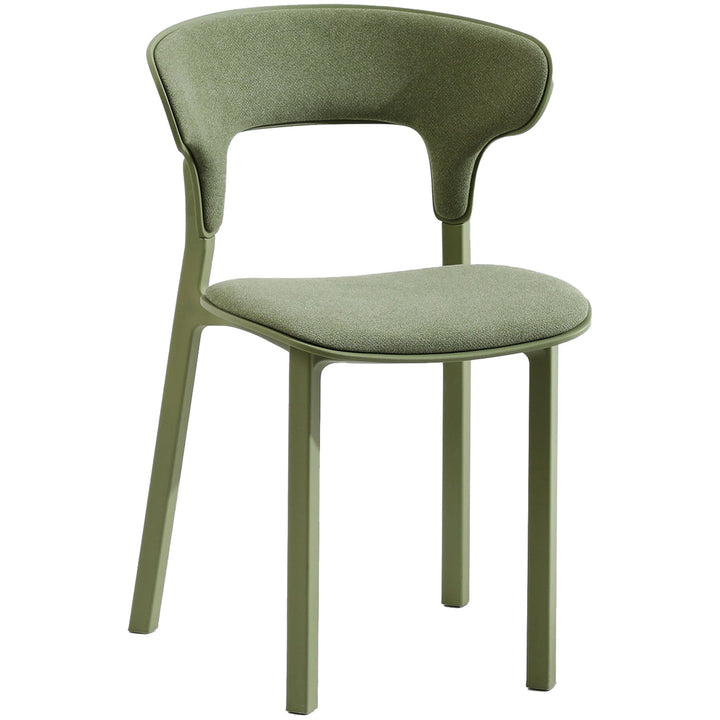 Contemporary Fabric Plastic Dining Chair HUG