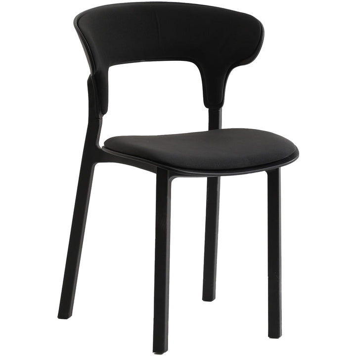 Contemporary Fabric Plastic Dining Chair HUG