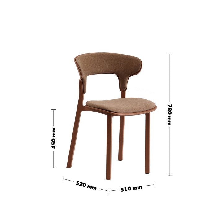 Contemporary Fabric Plastic Dining Chair HUG