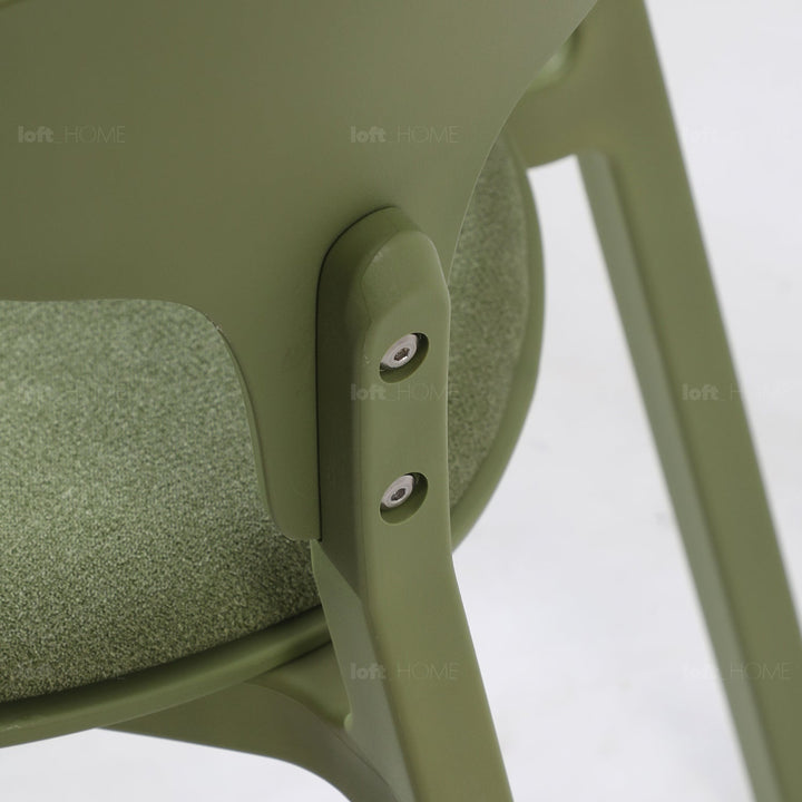 Contemporary Fabric Plastic Dining Chair HUG
