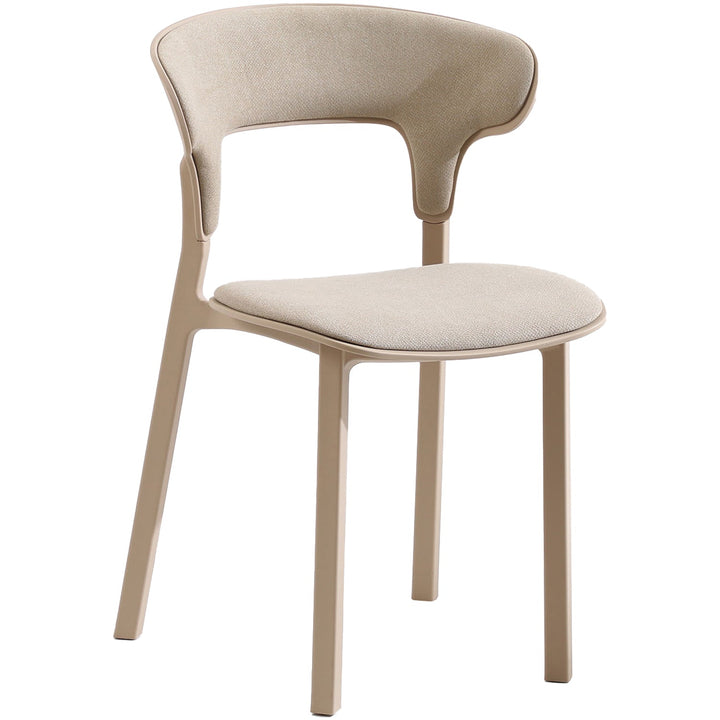 Contemporary Fabric Plastic Dining Chair HUG