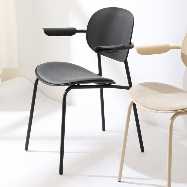 Contemporary Fabric Plastic Dining Chair LOOP