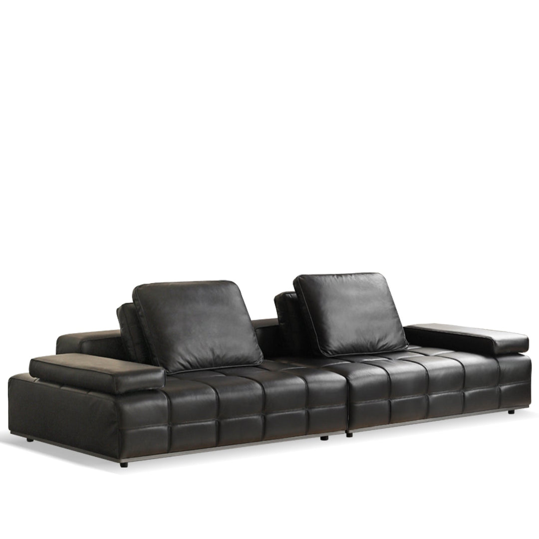Bauhaus genuine leather sectional 4 seater sofa nexus detail 10.