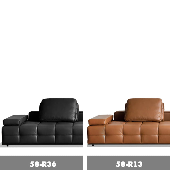 Minimalist Genuine Leather Sectional 4 Seater Sofa NEXUS