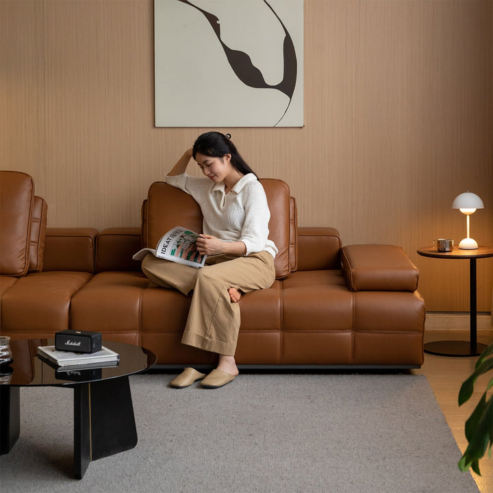 Contemporary Genuine Leather Sectional 5 Seater Sofa NEXUS