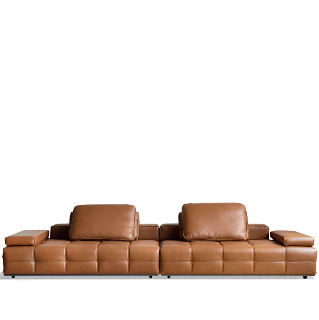 Contemporary genuine leather sectional 5 seater sofa nexus detail 12.
