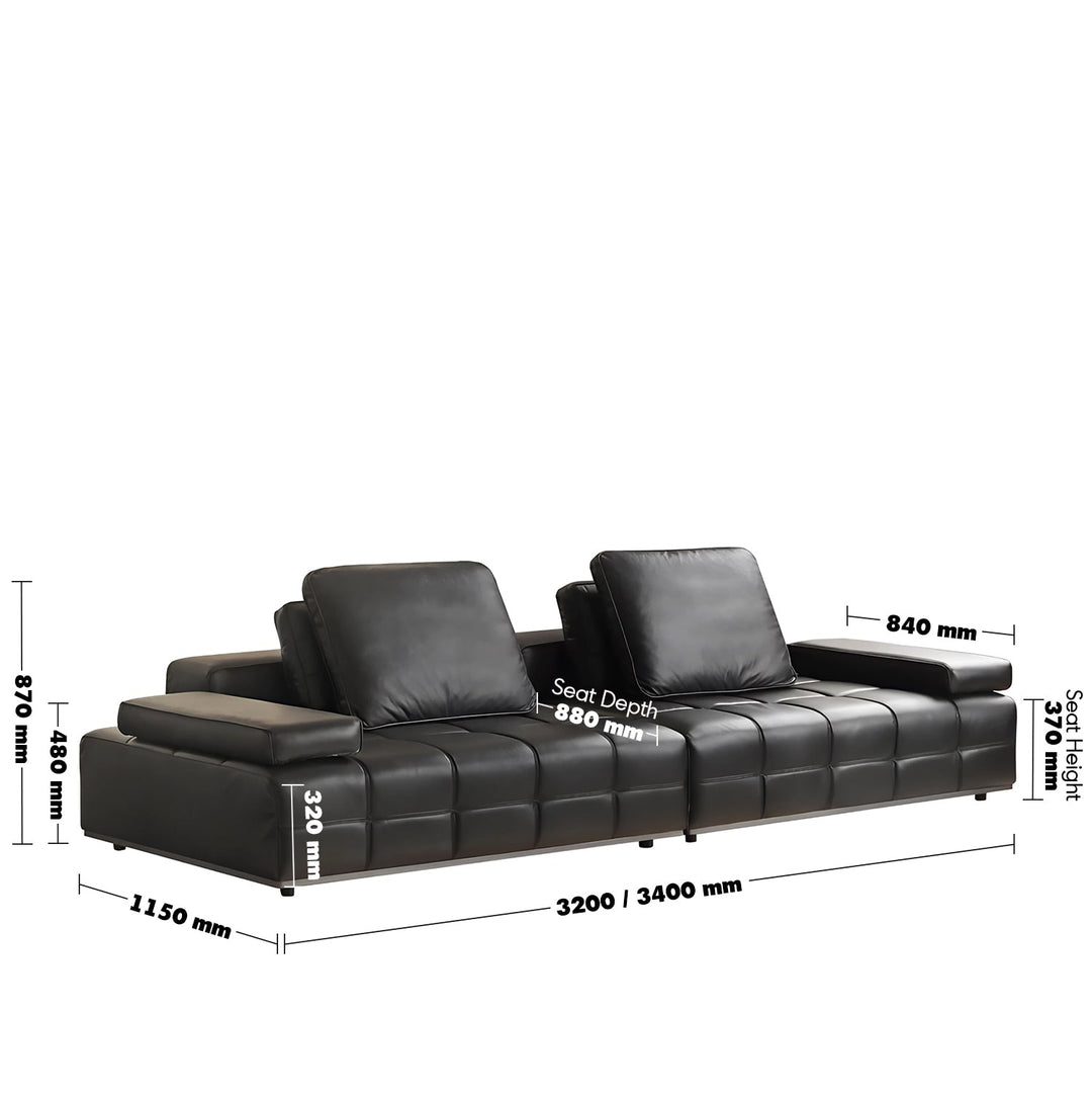 Contemporary genuine leather sectional 5 seater sofa nexus size charts.