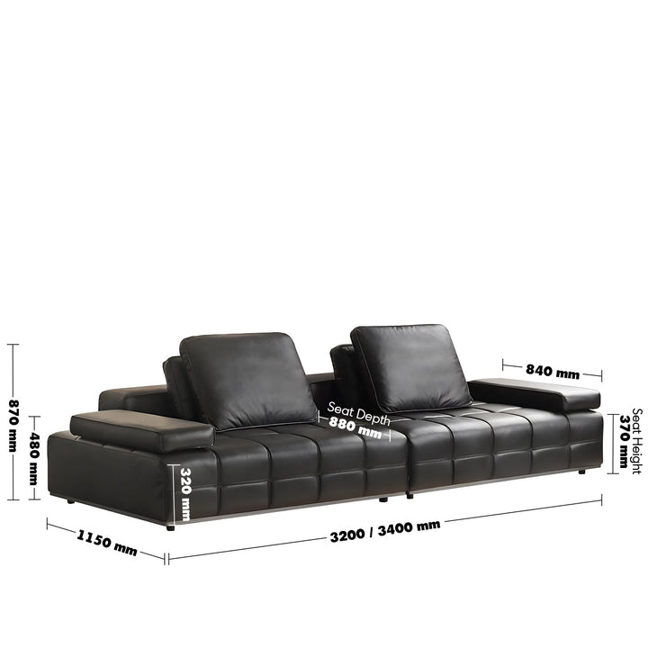 Contemporary genuine leather sectional 5 seater sofa nexus size charts.