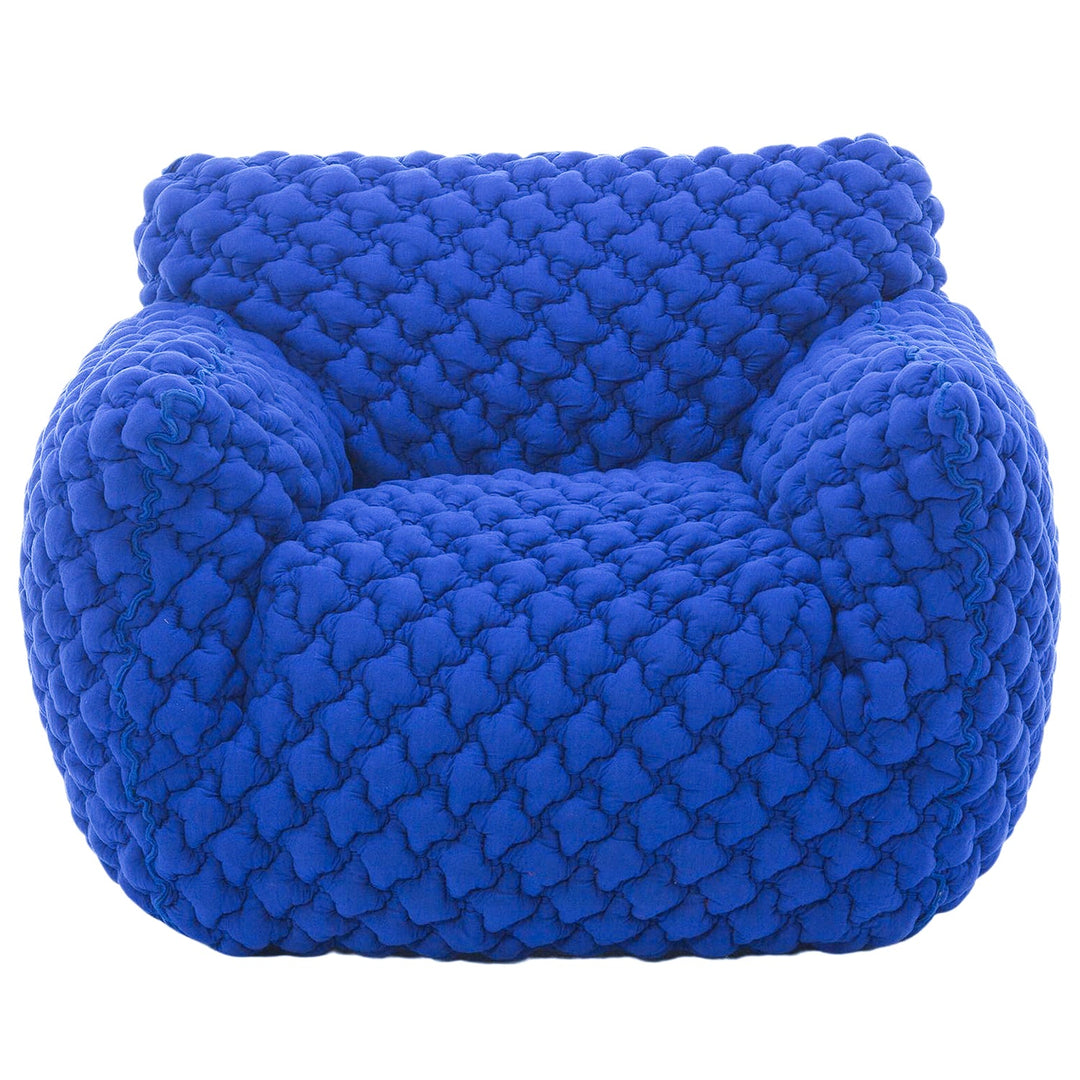 Contemporary Mix Weave Fabric 1 Seater Sofa NUVOLA