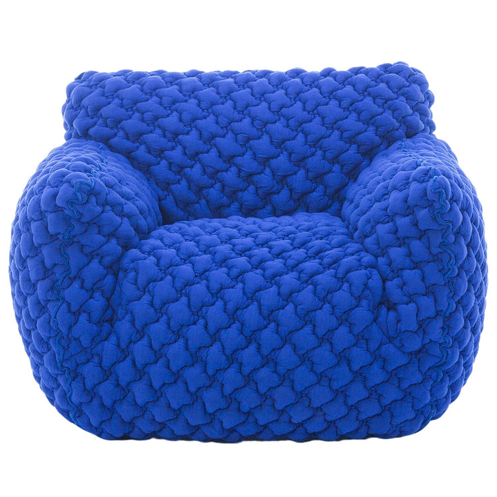 Contemporary Mix Weave Fabric 1 Seater Sofa NUVOLA