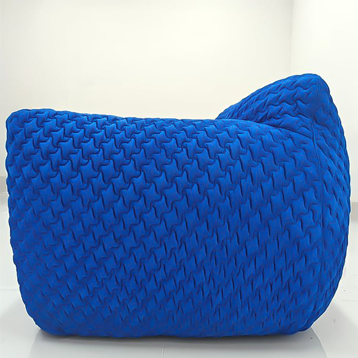 Contemporary Mix Weave Fabric 1 Seater Sofa NUVOLA