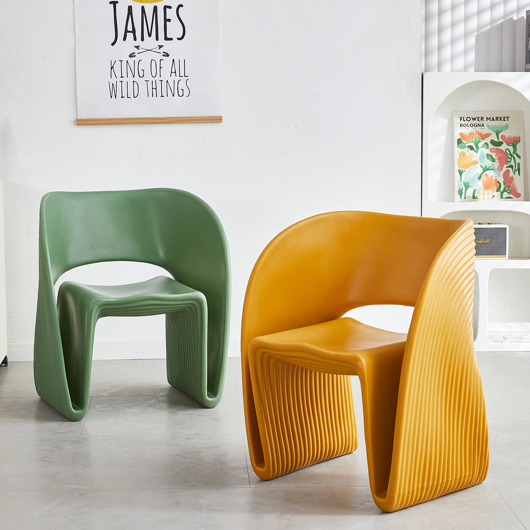 Contemporary Plastic Dining Chair FLIP