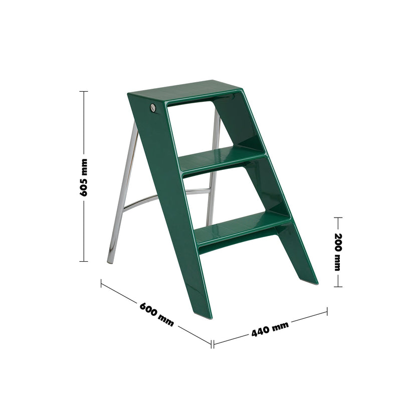 Contemporary plastic steel ladder alto size charts.