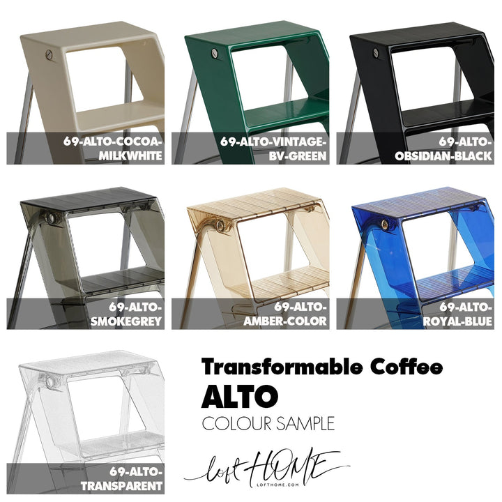 Bauhausplastic steel ladder alto color swatches.