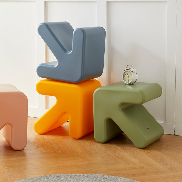 Contemporary Plastic Stool Side Table ARROW