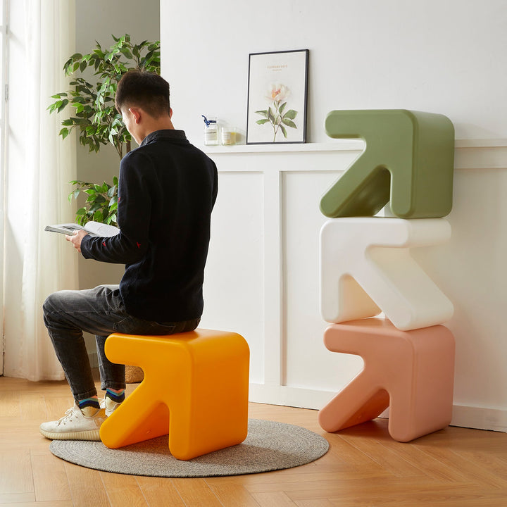 Contemporary Plastic Stool Side Table ARROW