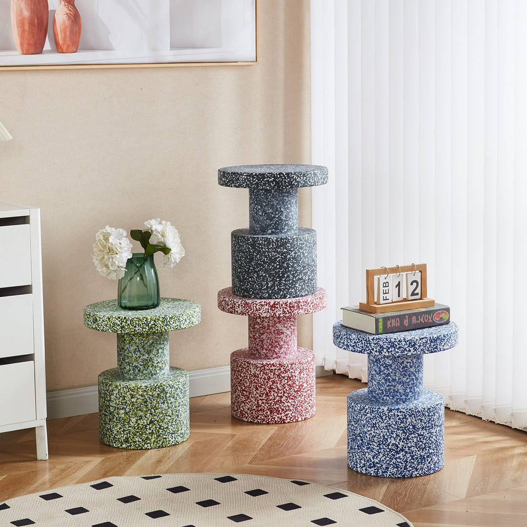 Contemporary Plastic Stool Side Table PIXEL