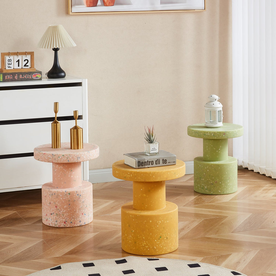 Contemporary Plastic Stool Side Table PIXEL