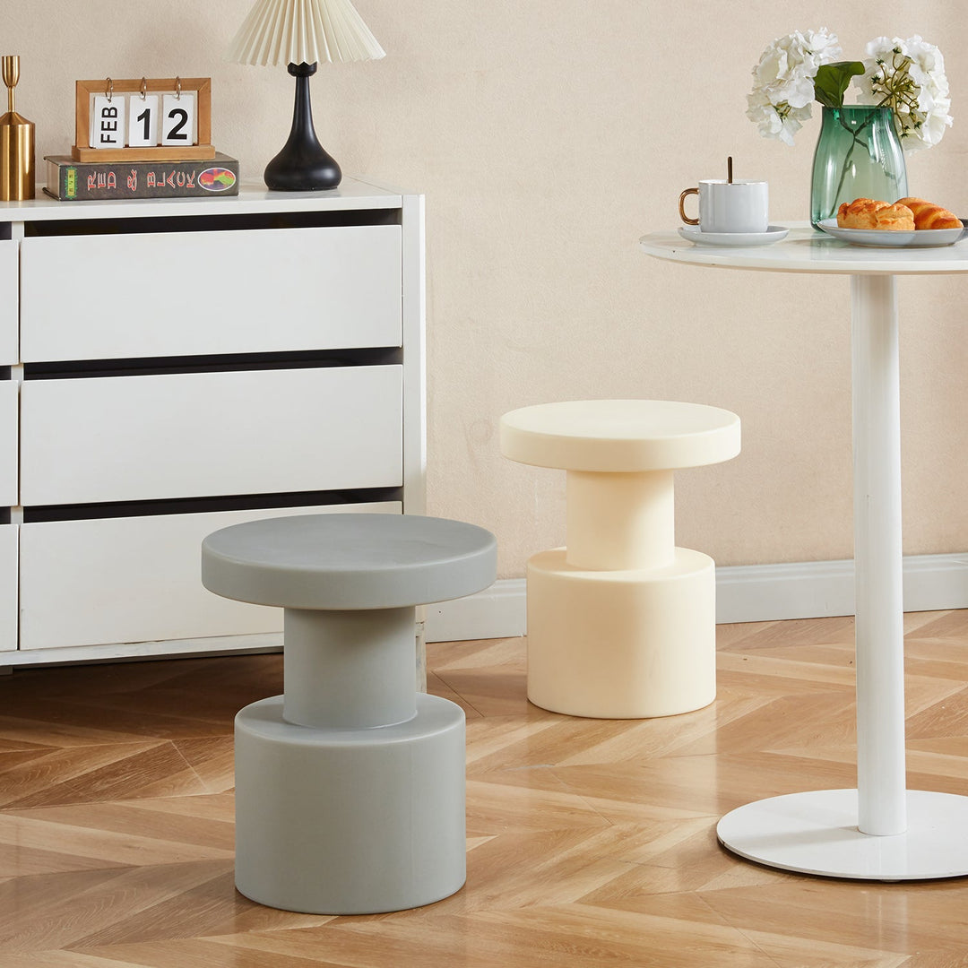 Contemporary Plastic Stool Side Table PIXEL