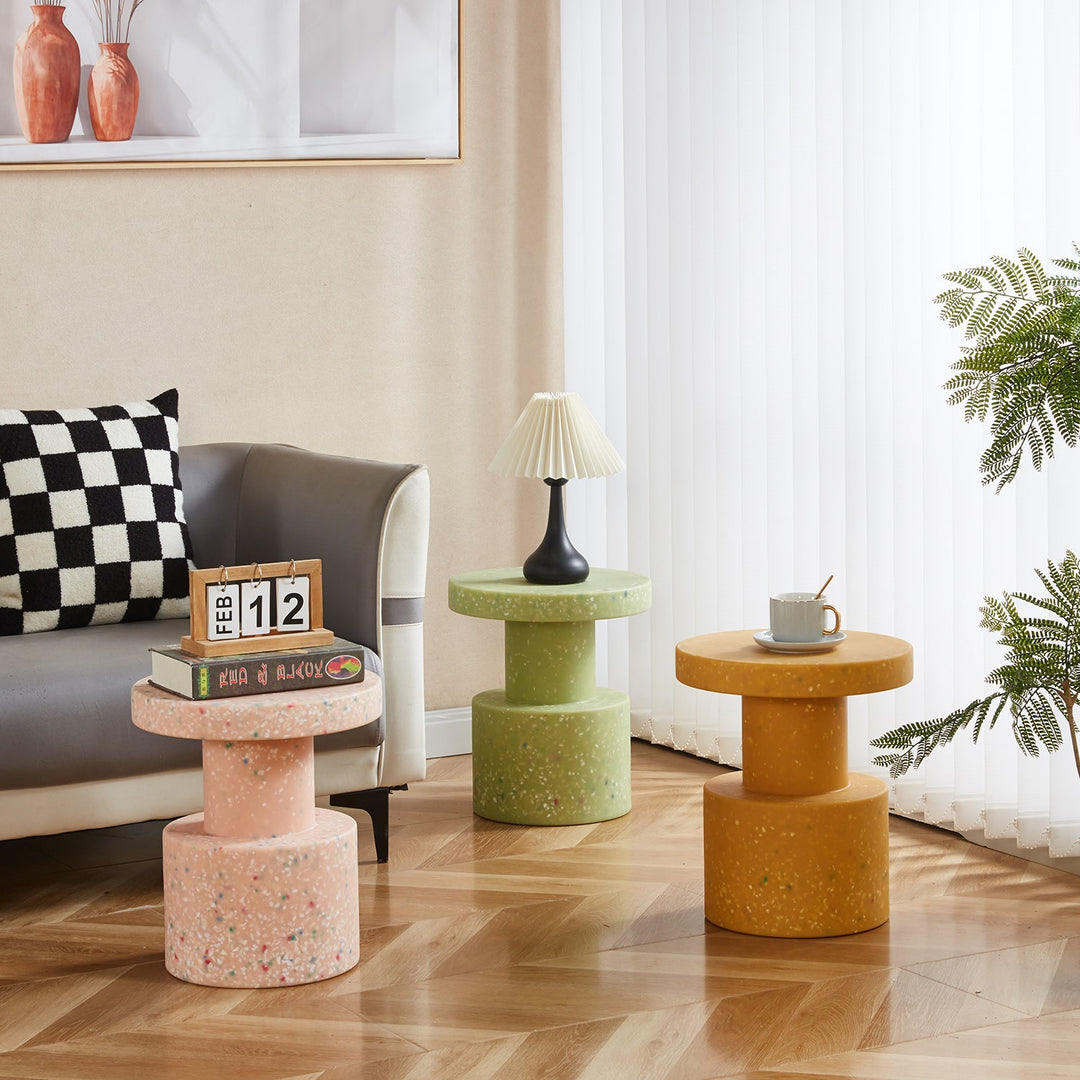 Contemporary Plastic Stool Side Table PIXEL