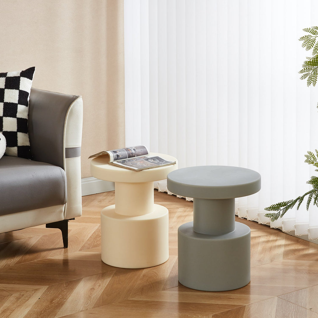 Contemporary Plastic Stool Side Table PIXEL